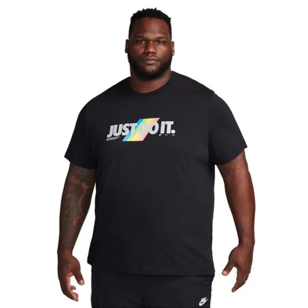 Men's Nike Sportswear JDI Rainbow Graphic T-Shirt I Size Small